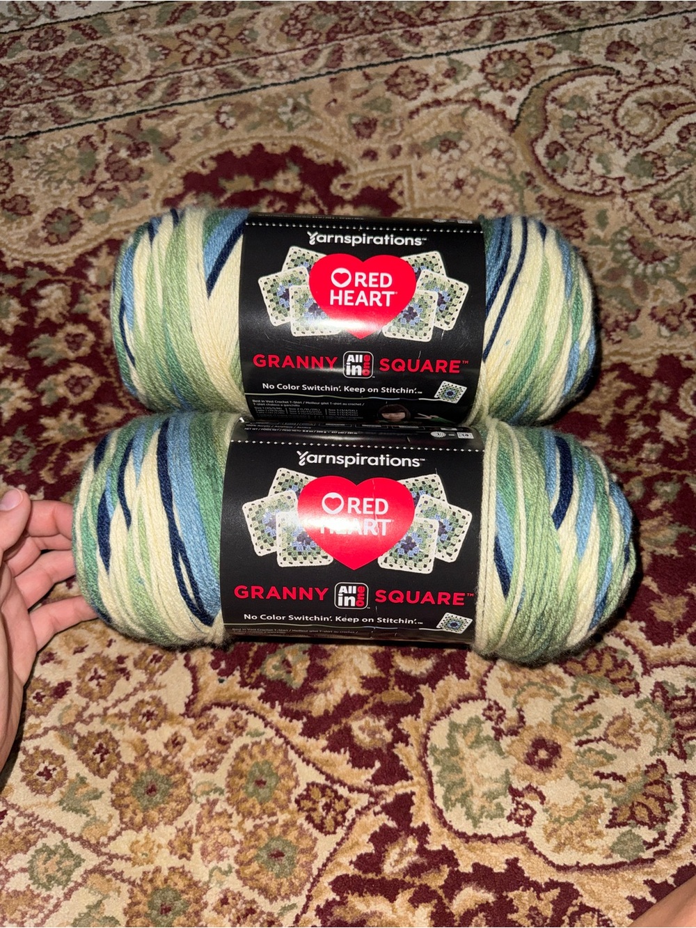 Yarnspiration Red Heart All in One Granny Square Yarn
